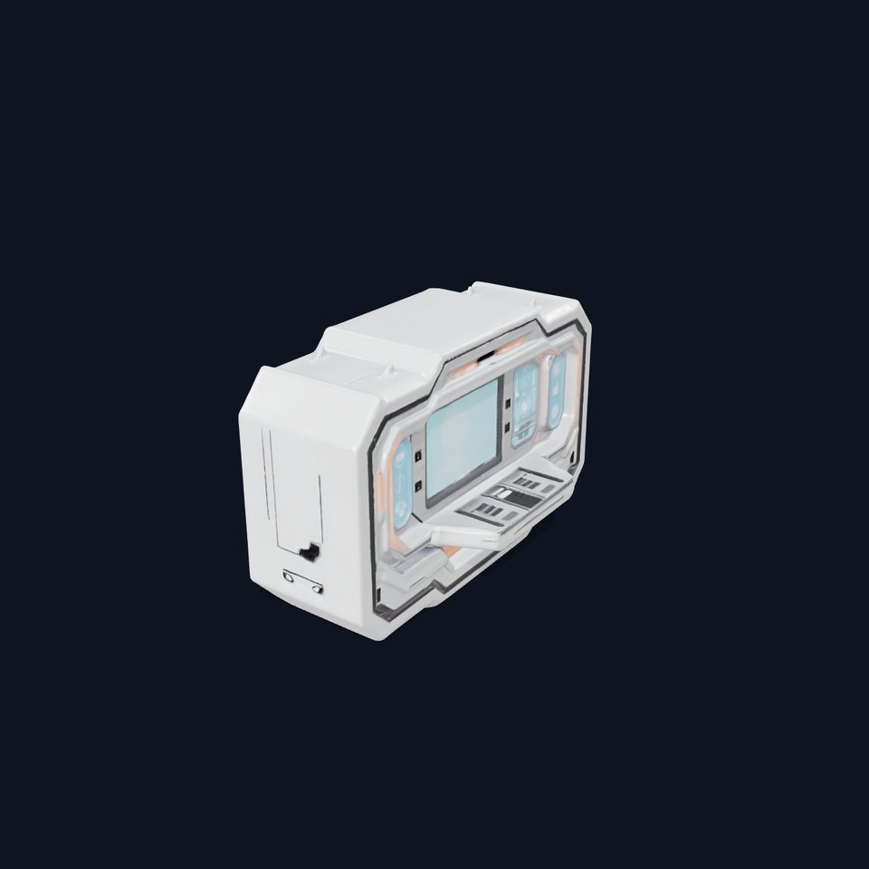 Futuristic Medical Console model pack